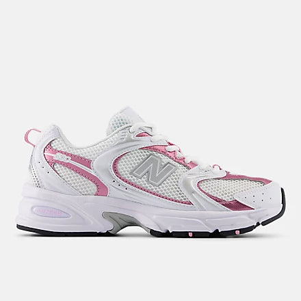 New Balance 530 White Pink Sugar Silver Metallic