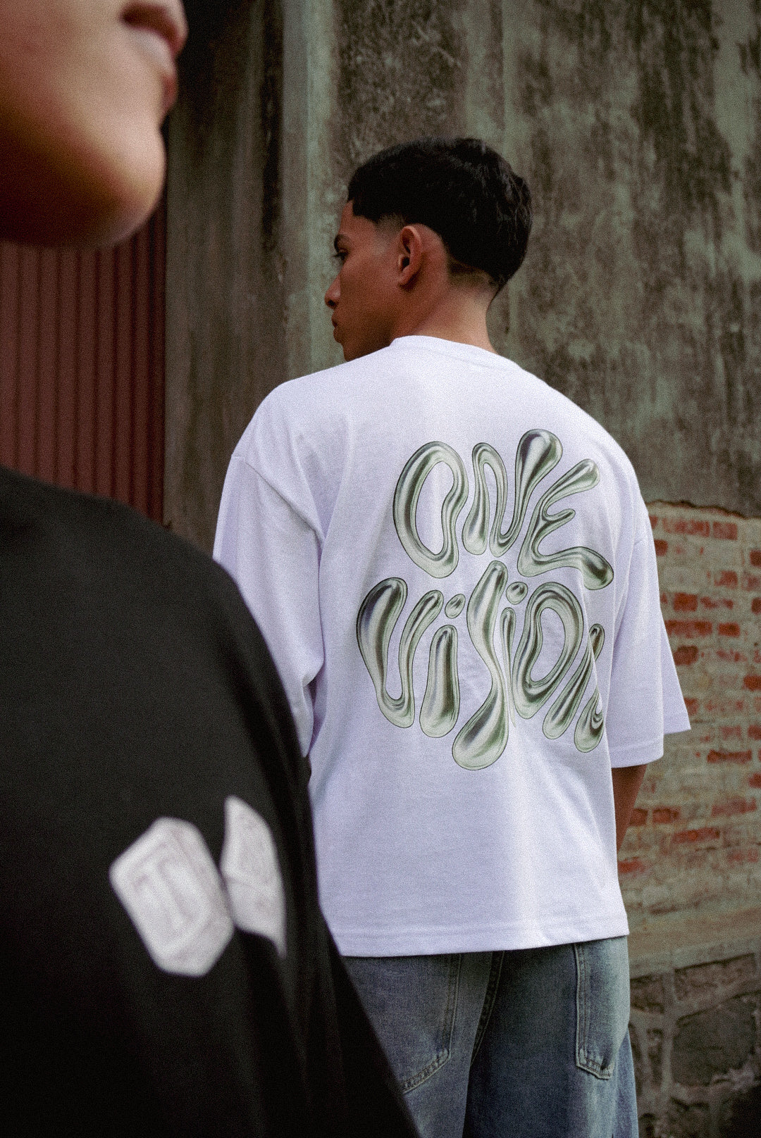 “One Vision” White Graphic Tee