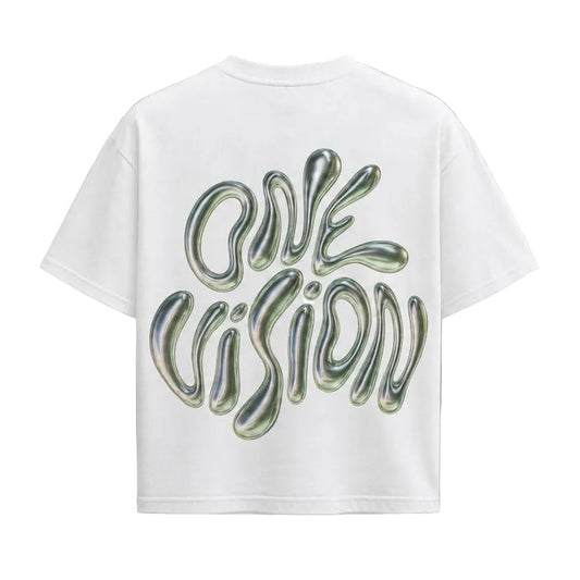 “One Vision” White Graphic Tee