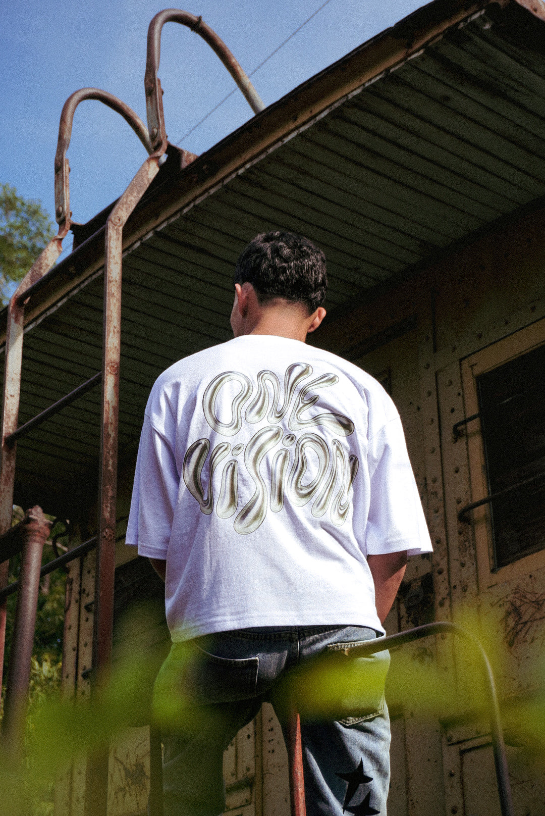 “One Vision” White Graphic Tee