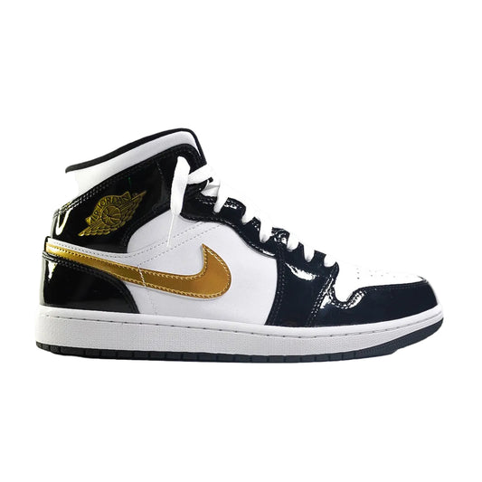 Jordan 1 Mid “Black Metallic Gold”