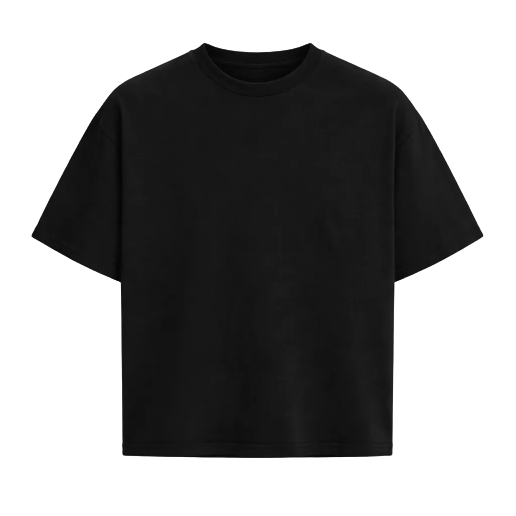 Black Plane Tee Boxy Fit